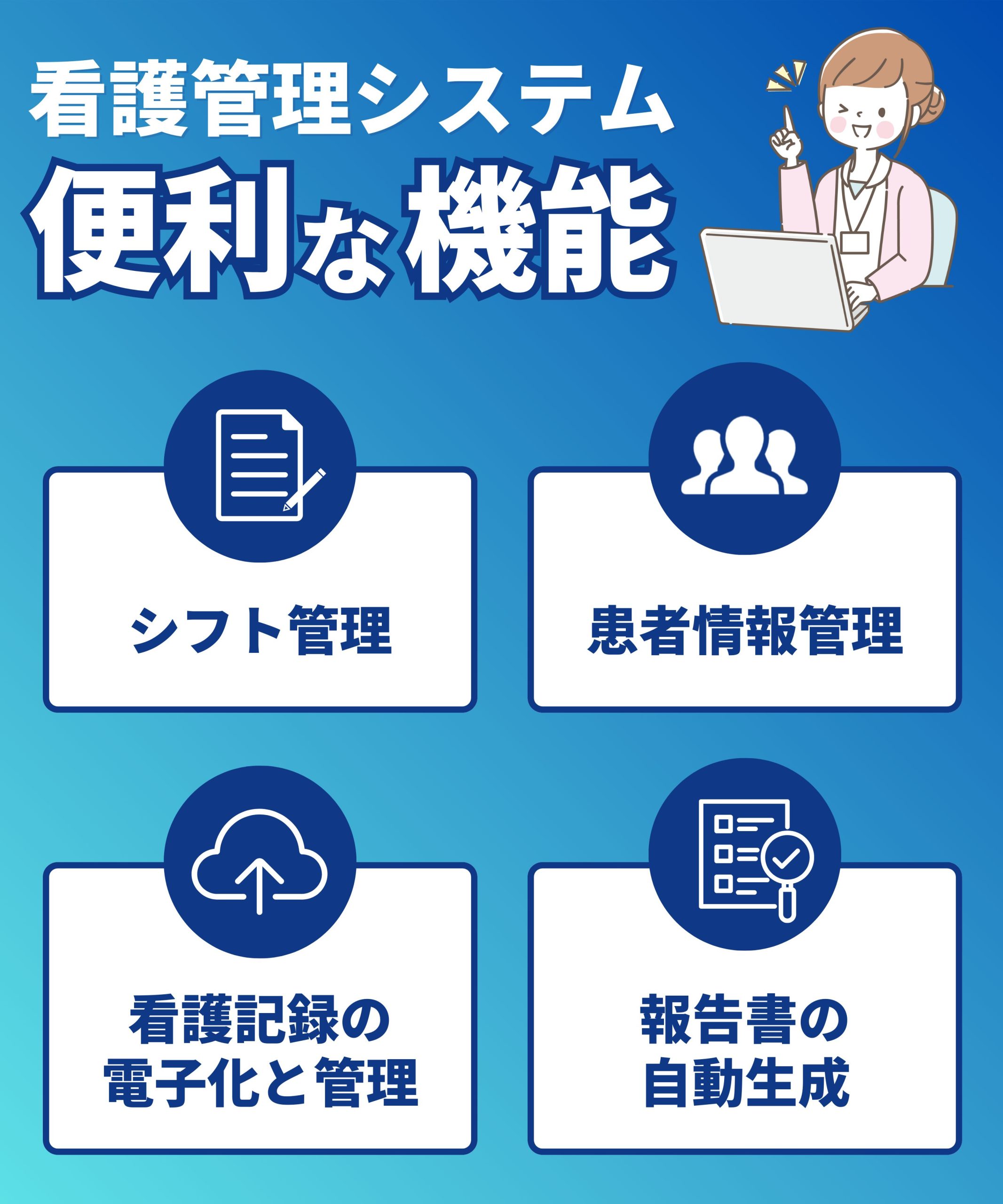 看護管理システムとは】医療の質を上げる主要な機能とメリットを解説 